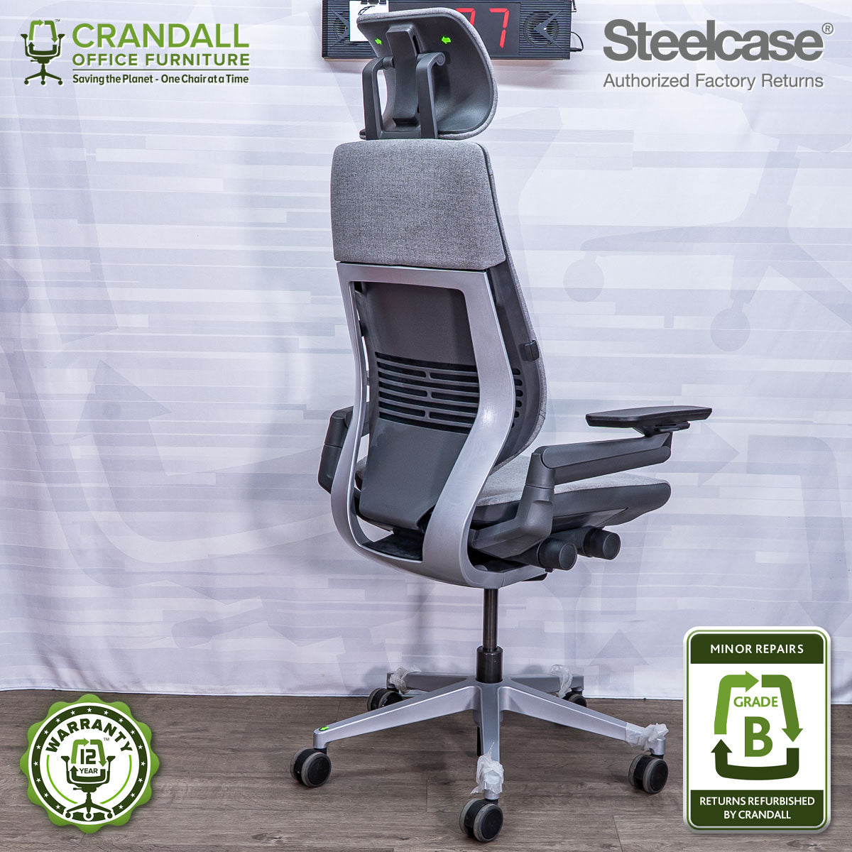 S-1527 - Steelcase Gesture with Headrest  - Grade B
