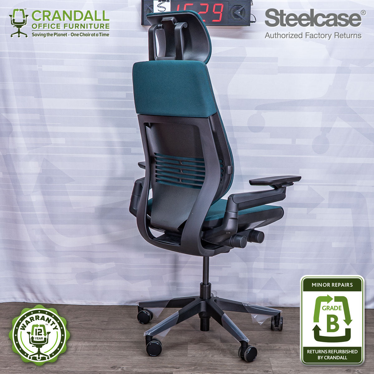 S-1529 - Steelcase Gesture with Headrest  - Grade B