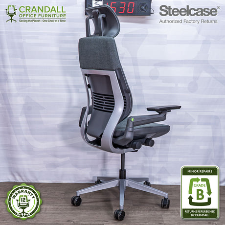 S-1530 - Steelcase Gesture with Headrest  - Grade B