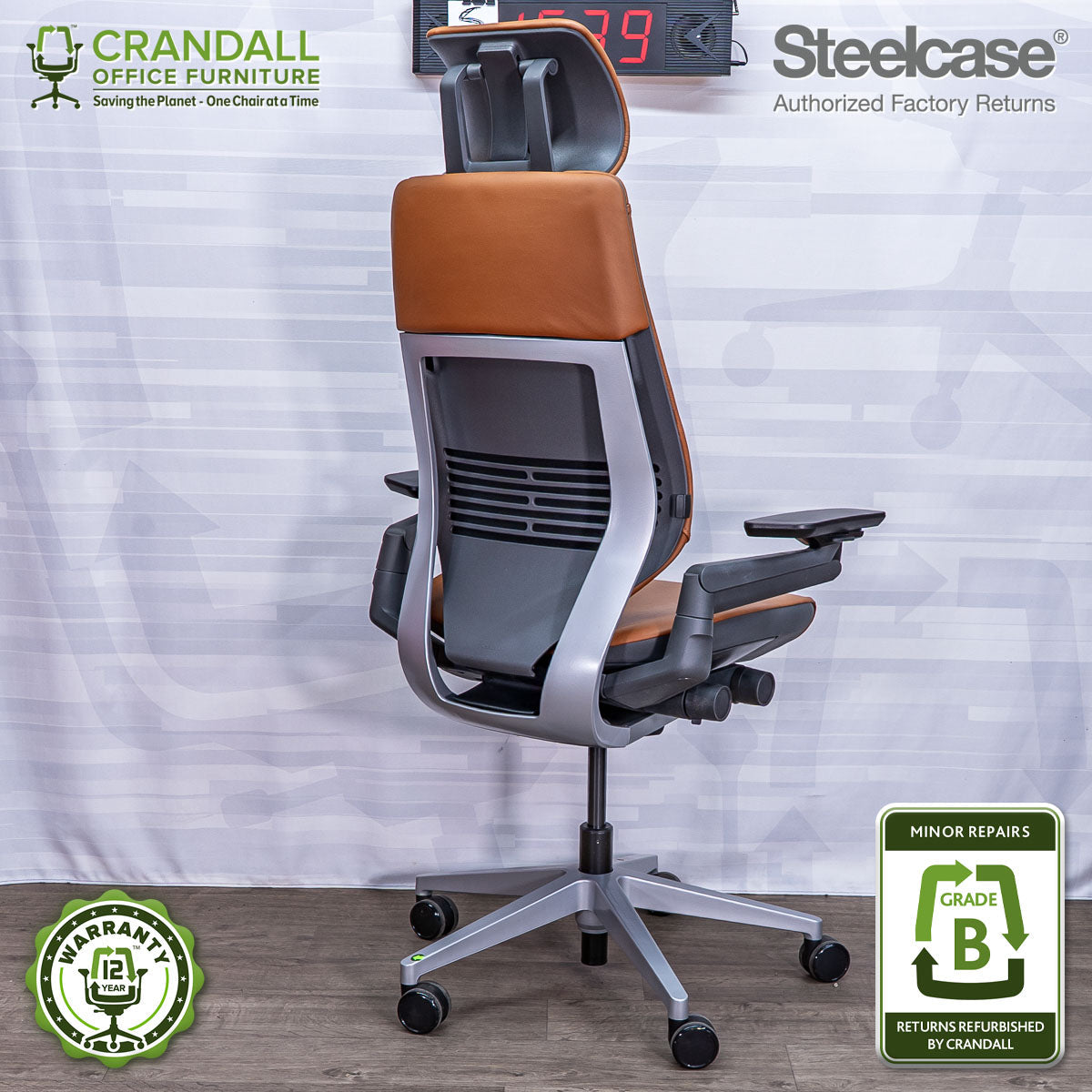 S-1539 - Steelcase Gesture with Headrest  - Grade B