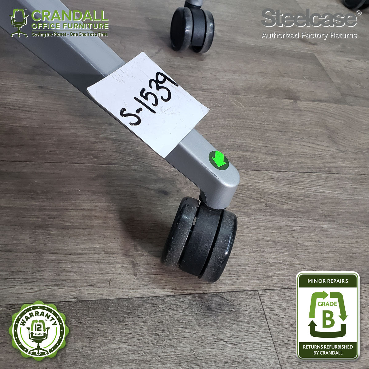 S-1539 - Steelcase Gesture with Headrest  - Grade B