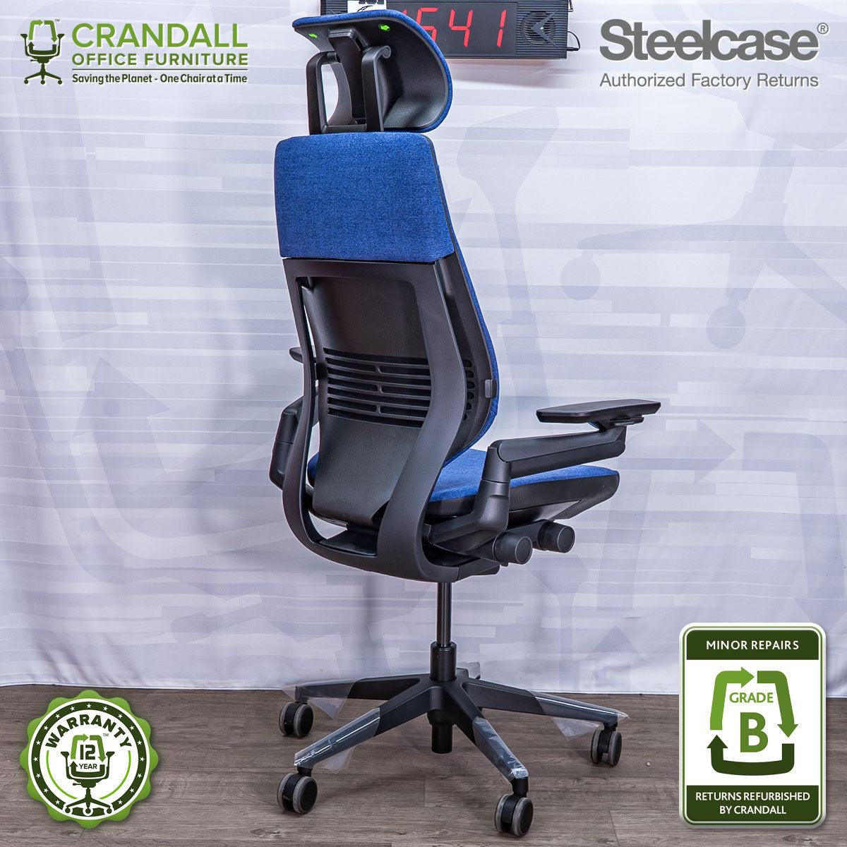 S-1541 - Steelcase Gesture with Headrest  - Grade B