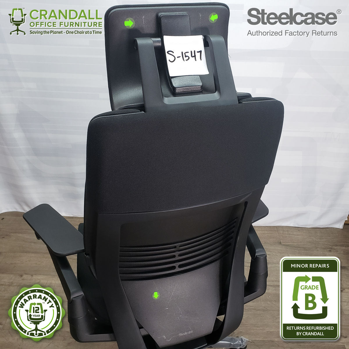 S-1547 - Steelcase Gesture with Headrest  - Grade B