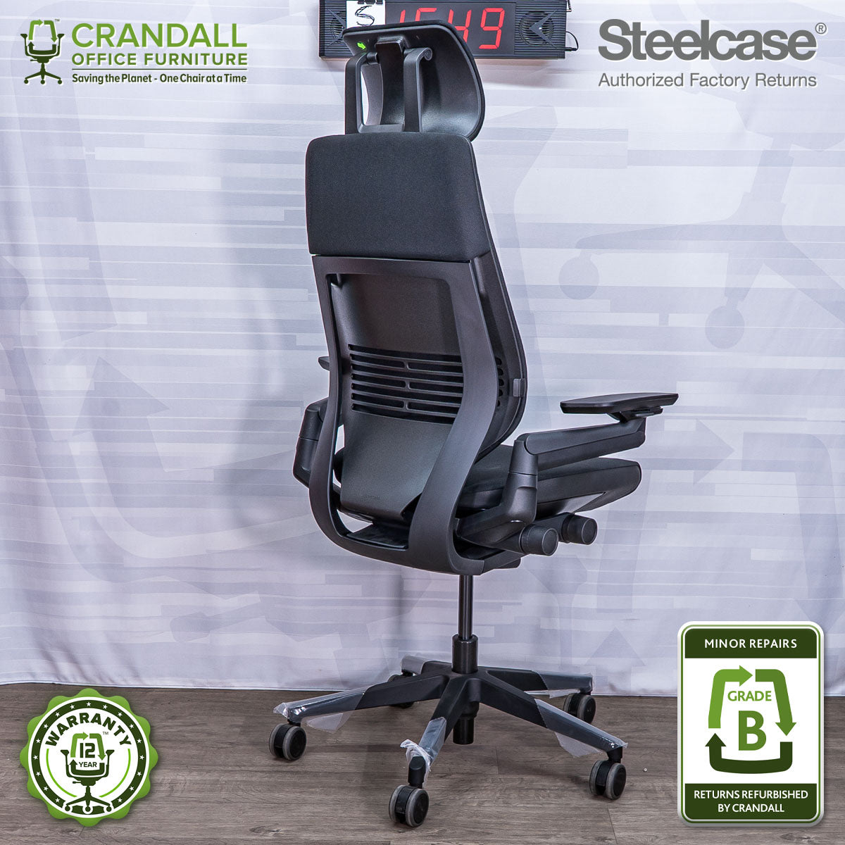 S-1549 - Steelcase Gesture with Headrest  - Grade B