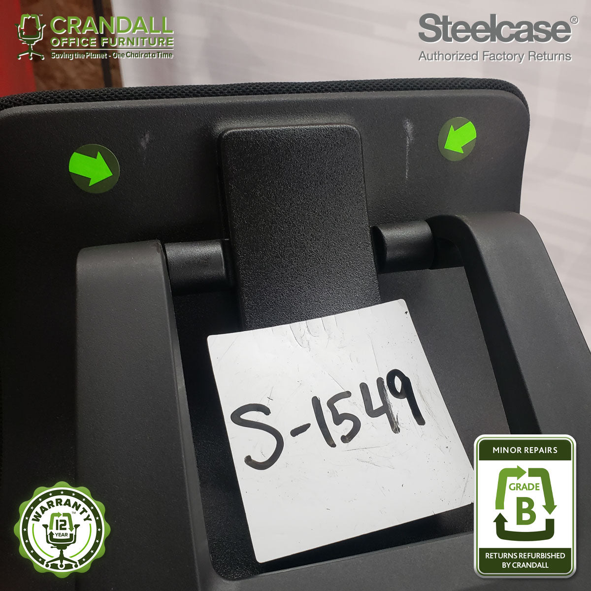 S-1549 - Steelcase Gesture with Headrest  - Grade B