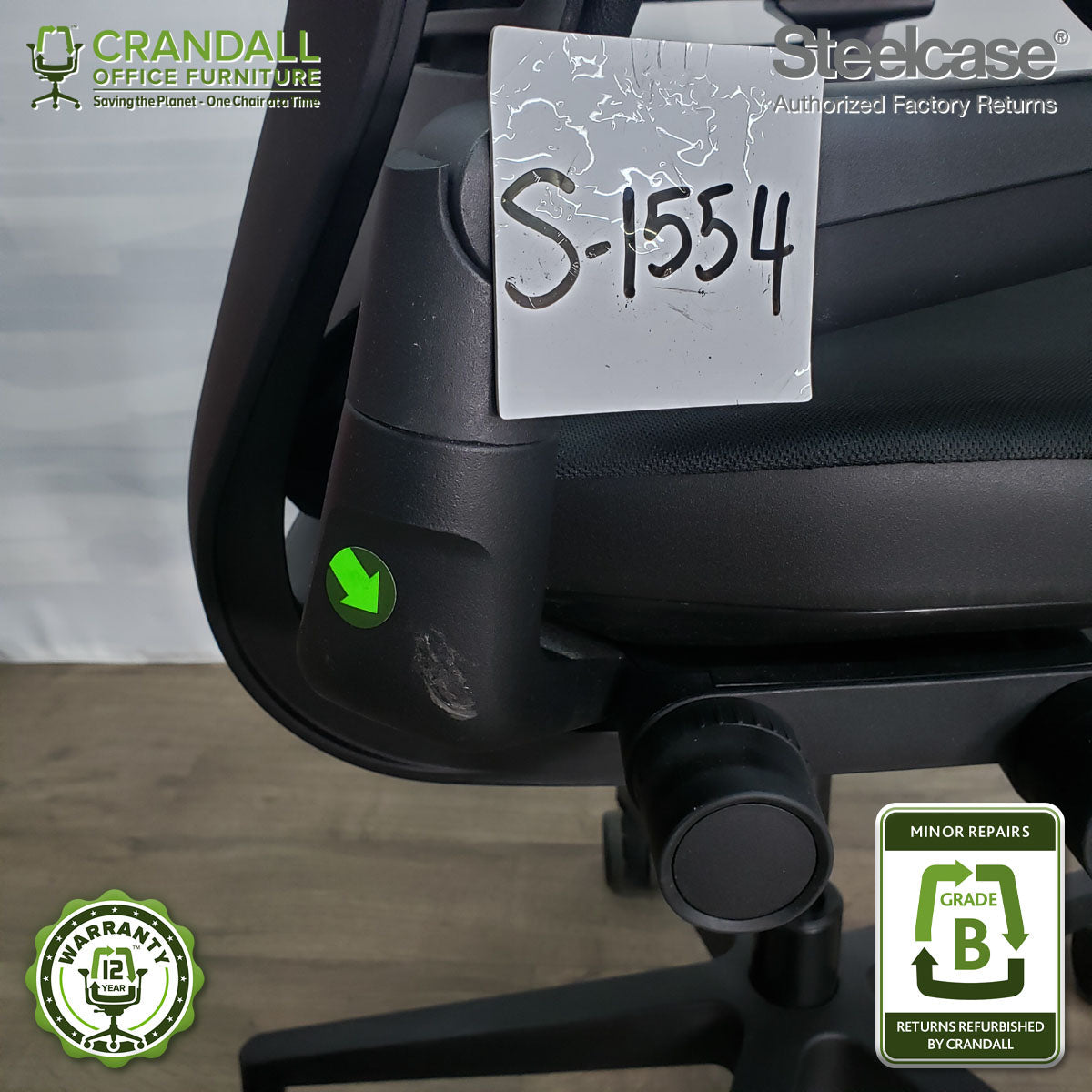 S-1554 - Steelcase Gesture with Headrest  - Grade B
