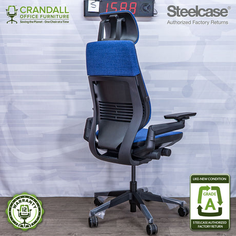 S-1588 - Steelcase Gesture with Headrest  - Grade A
