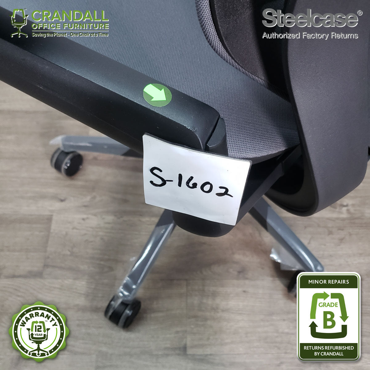 S-1602 - Steelcase Gesture with Headrest  - Grade B