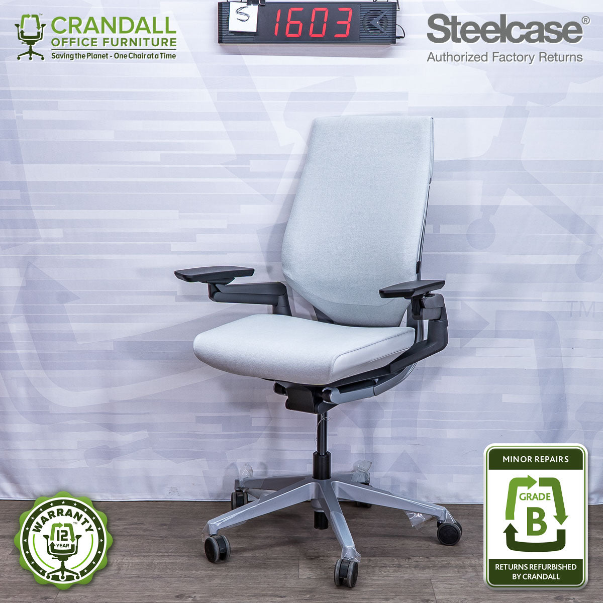 デスクチェア Steelcase Gesture S-1603 - Steelcase Gesture - Grade B – Crandall Office Furniture
