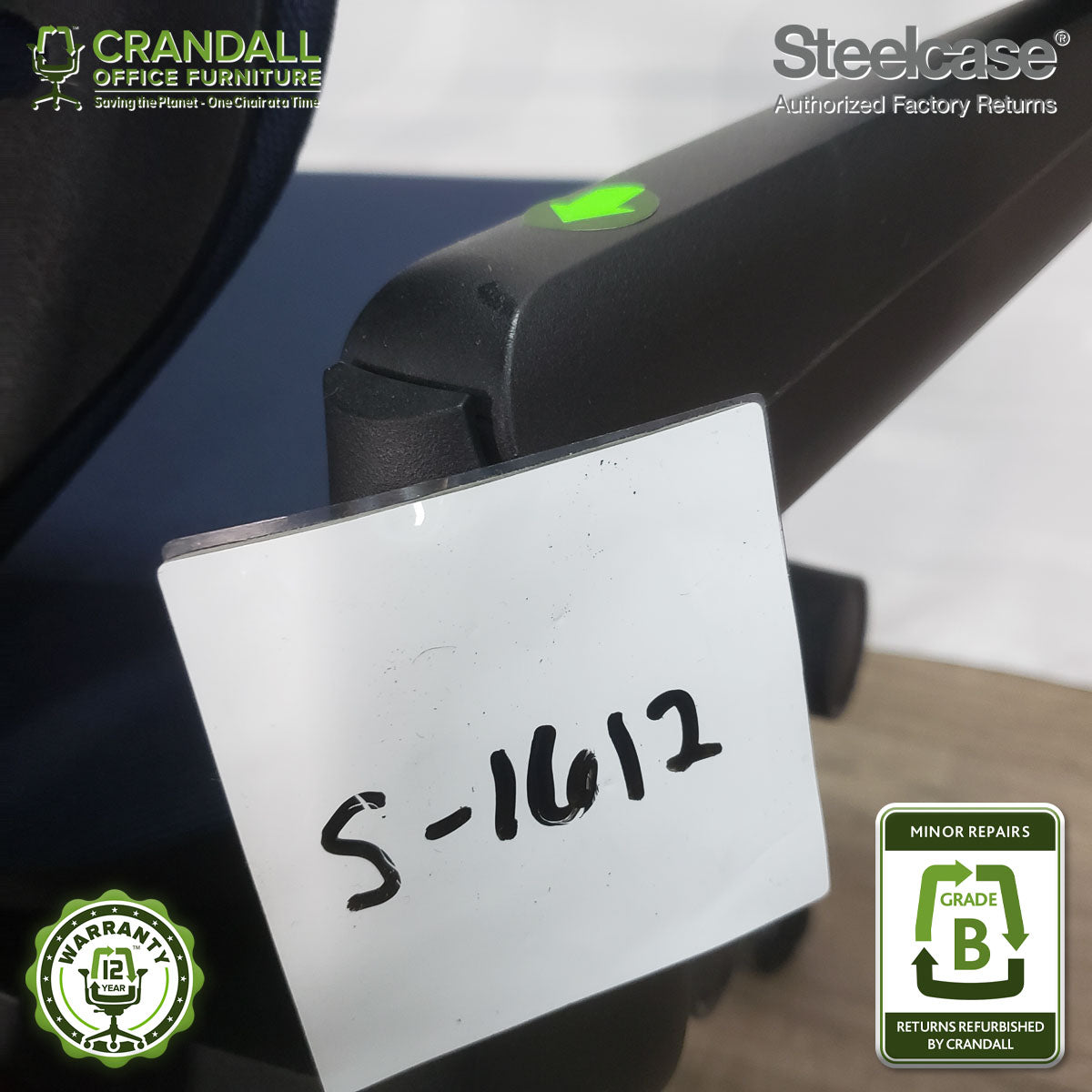 S-1612 - Steelcase Gesture with Headrest  - Grade B