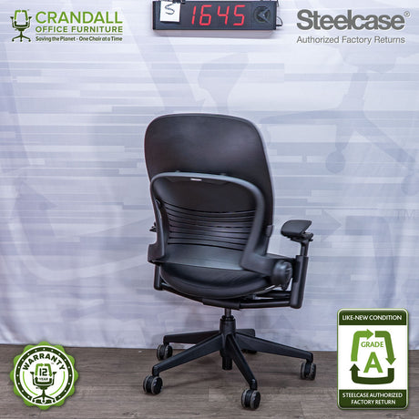 S-1645 - Steelcase V2 Leap  - Grade A