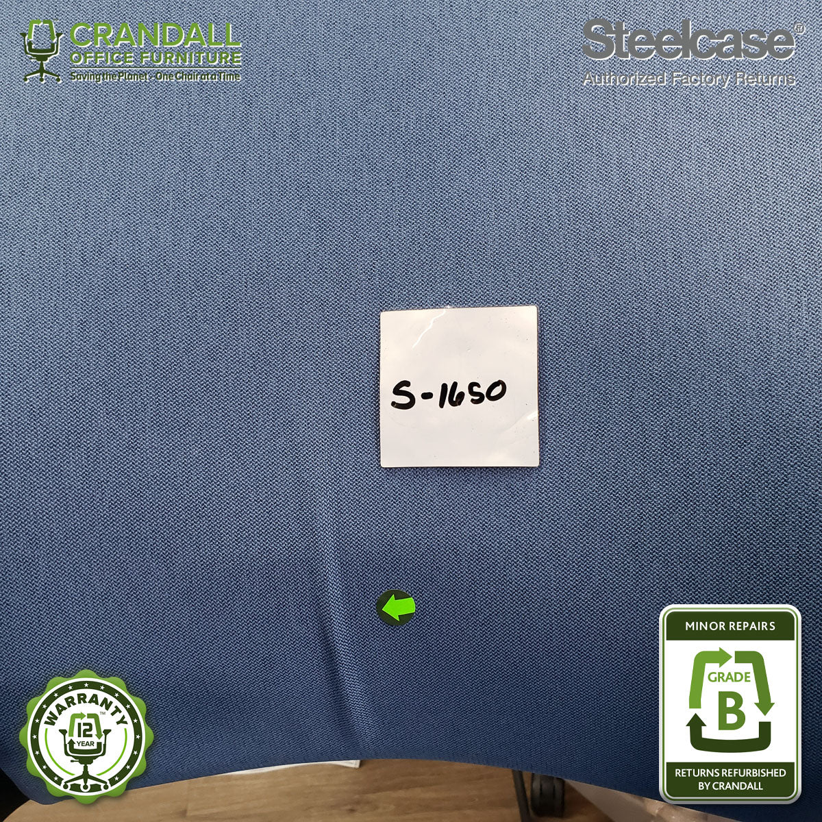 S-1650 - Steelcase V2 Leap  - Grade B