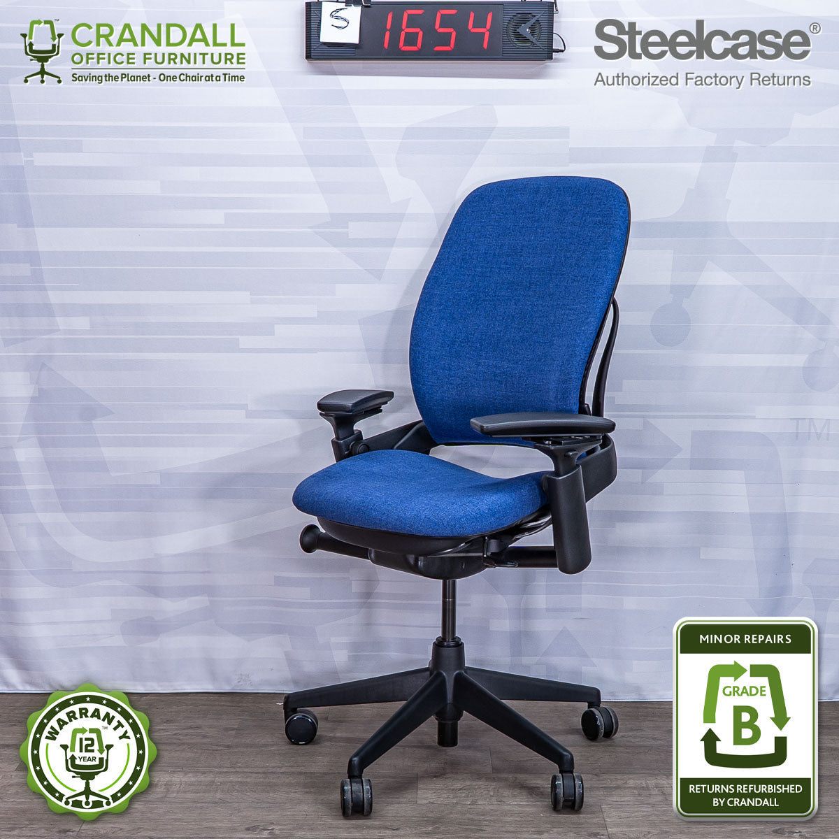 S-1654 - Steelcase V2 Leap  - Grade B