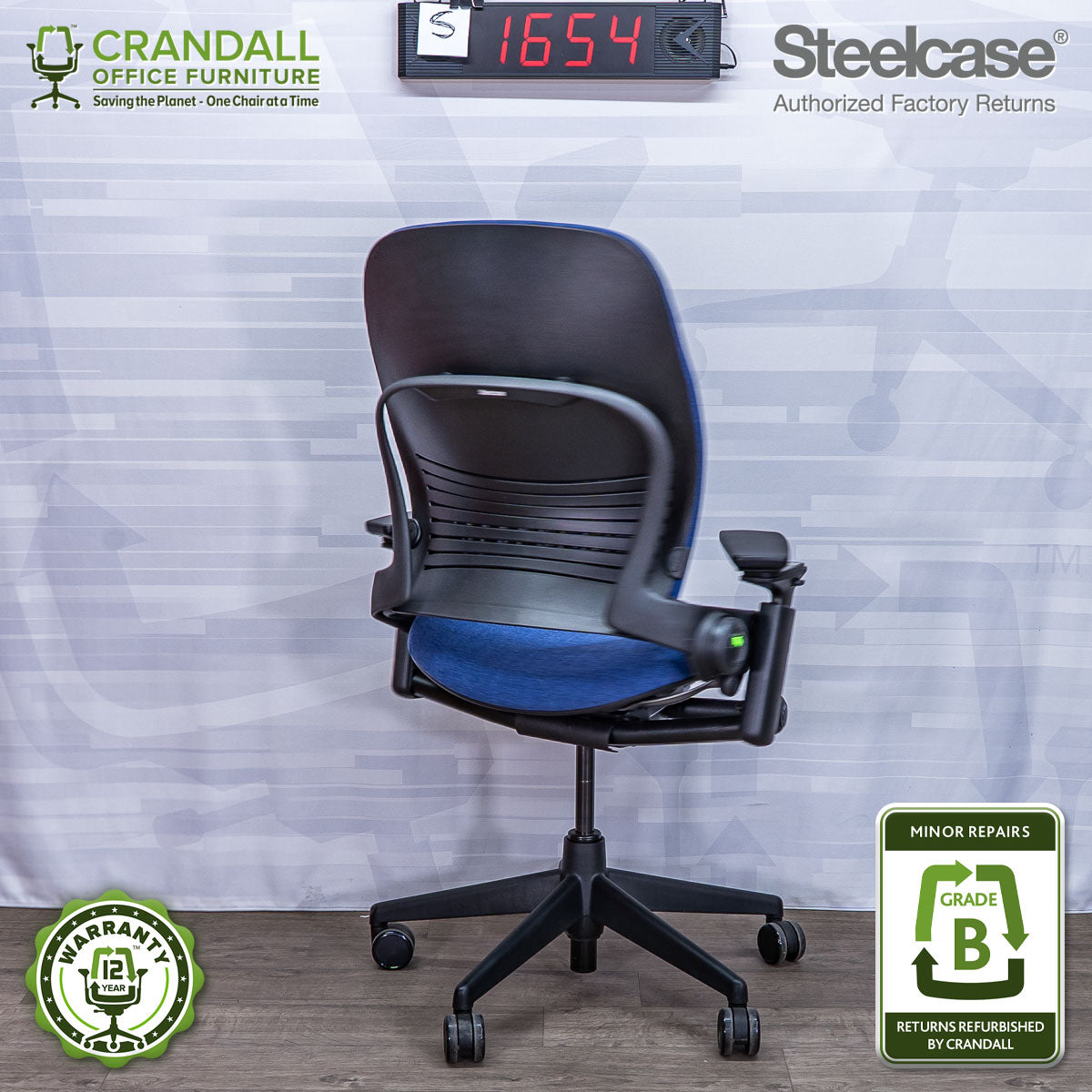 S-1654 - Steelcase V2 Leap  - Grade B