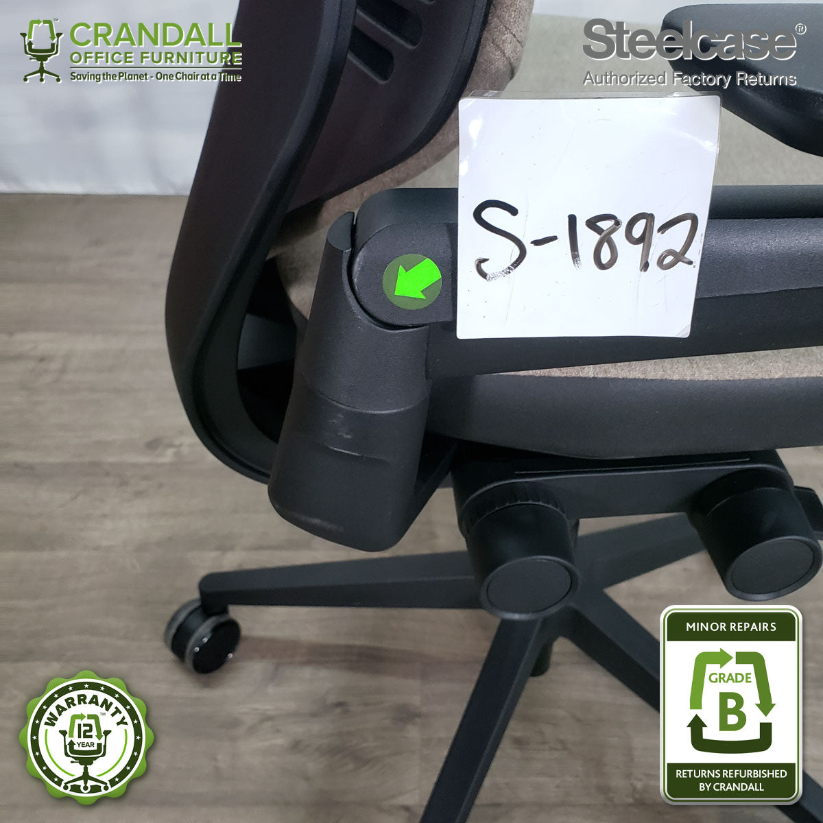 S-1892 - Steelcase Gesture with Headrest - Grade B