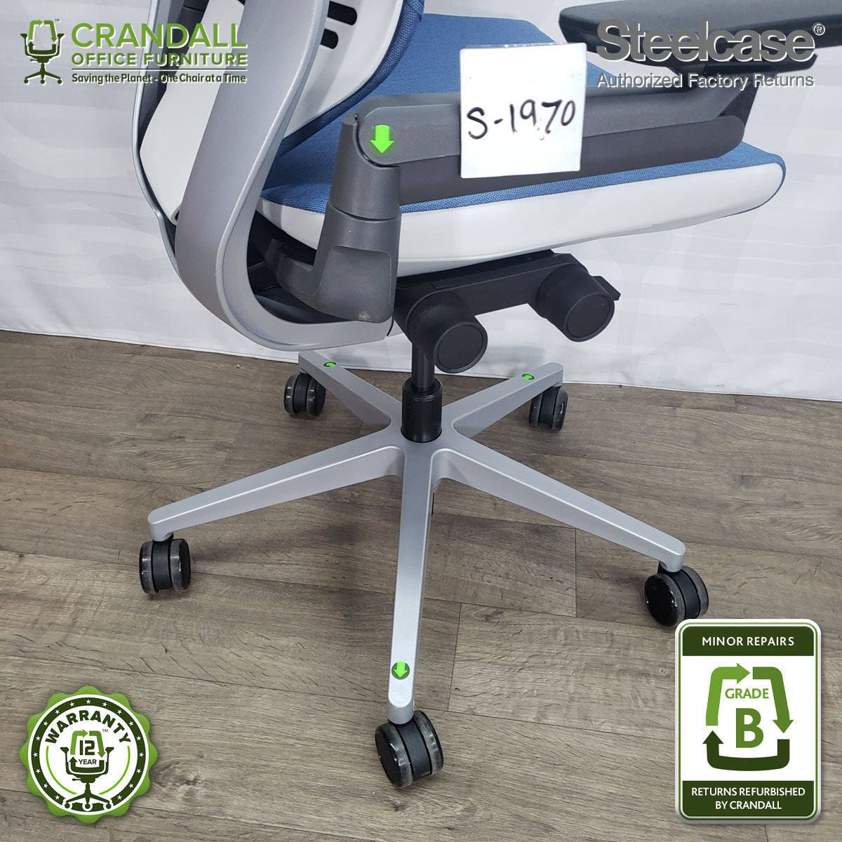 S-1970 - Steelcase Gesture with Headrest - Grade B