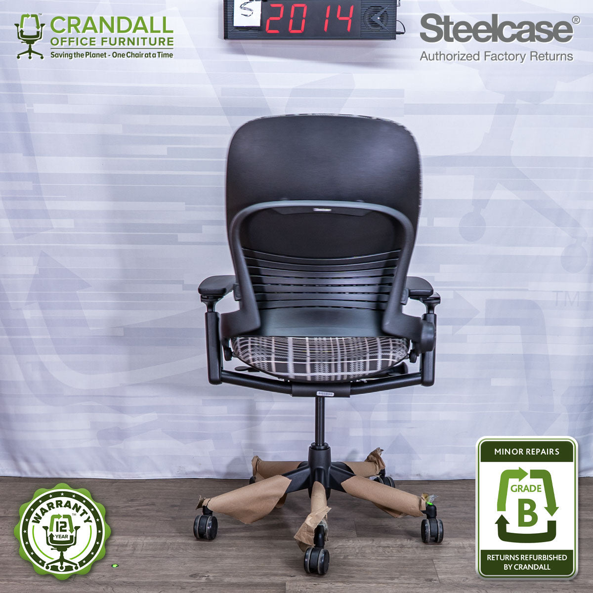 S-2322 - Steelcase V2 Leap - Grade A – Crandall Office Furniture