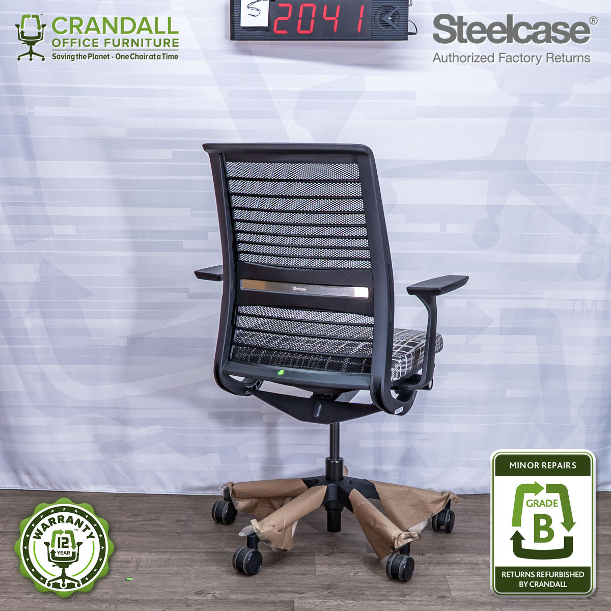 CRASH GATE LAND OFFICE CHAIR  廃盤品　flymee Steelcase Authorized Factory Return Think Chairs – Crandall