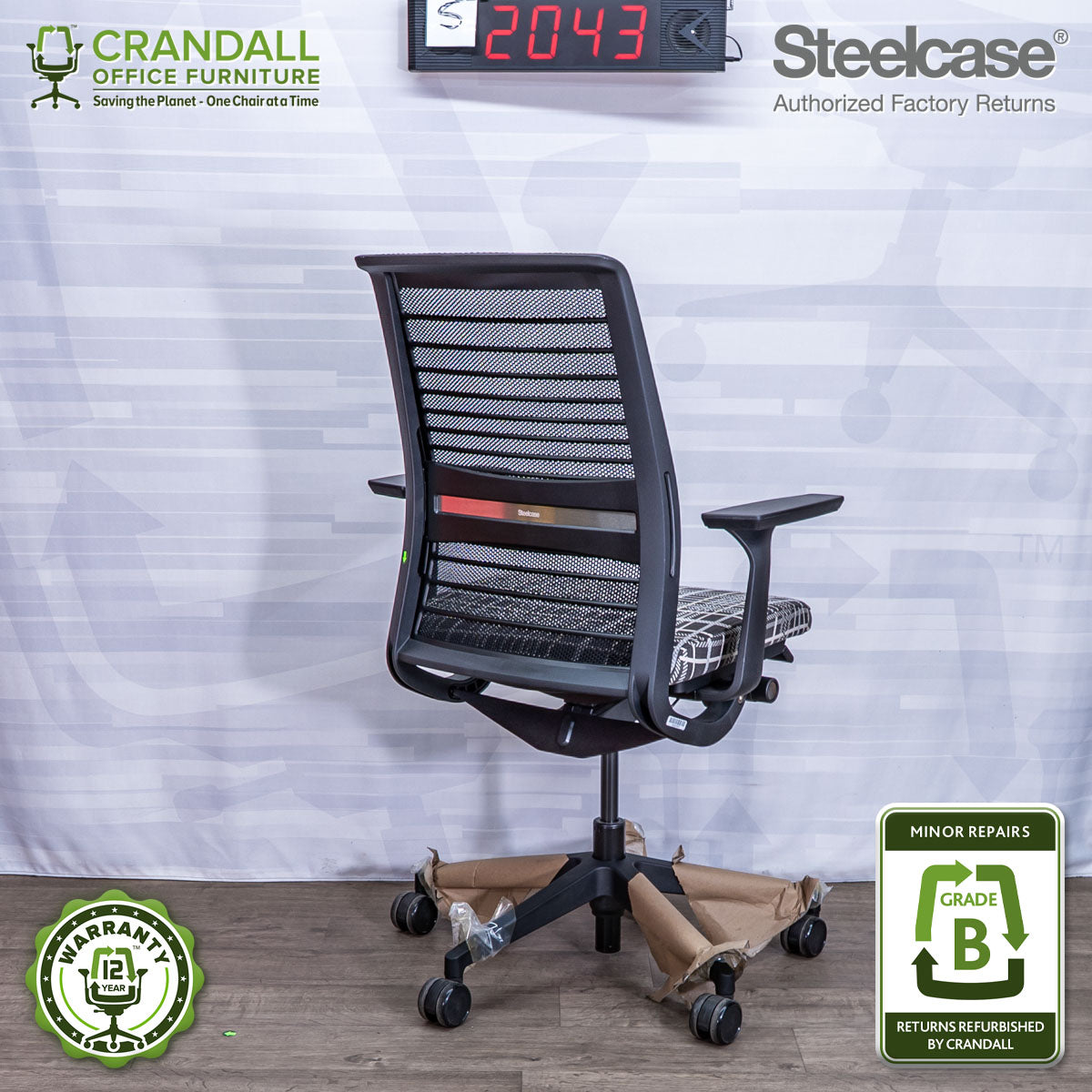 S-2043 - Steelcase V2 Think - Grade B