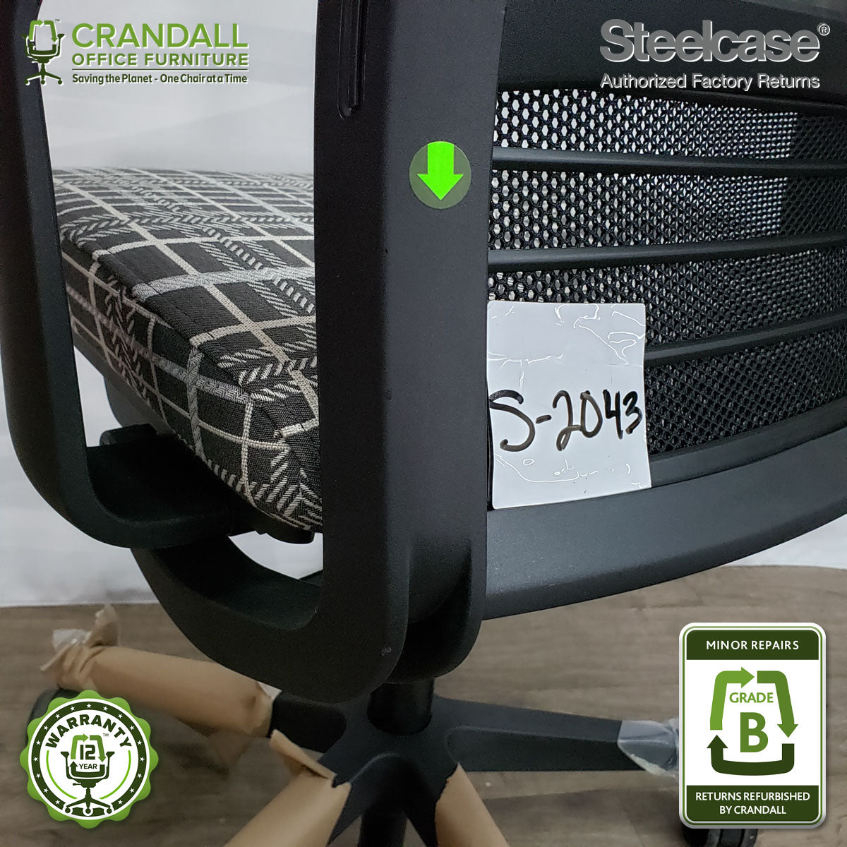 S-2043 - Steelcase V2 Think - Grade B