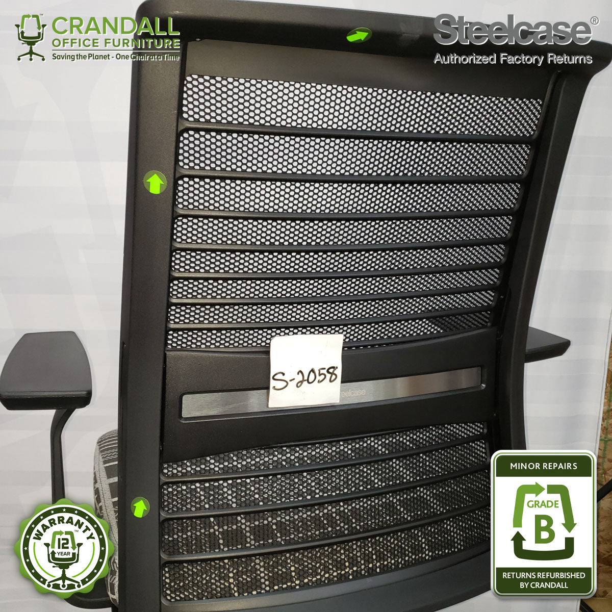 S-2058 - Steelcase V2 Think - Grade B