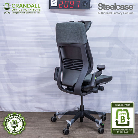 S-2097 - Steelcase Gesture with Headrest - Grade B