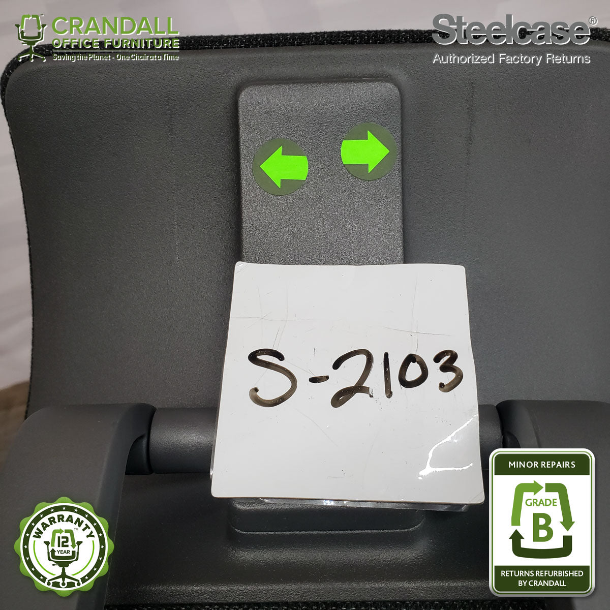 S-2103 - Steelcase Gesture with Headrest - Grade B