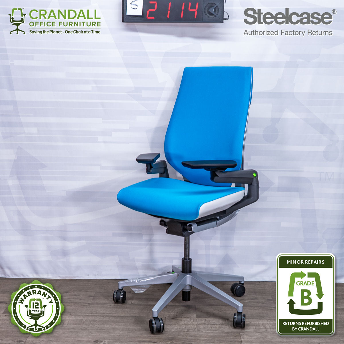 S-2114 - Steelcase Gesture - Grade B – Crandall Office Furniture