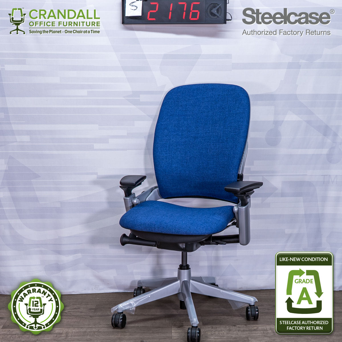S-2176 - Steelcase V2 Leap - Grade A
