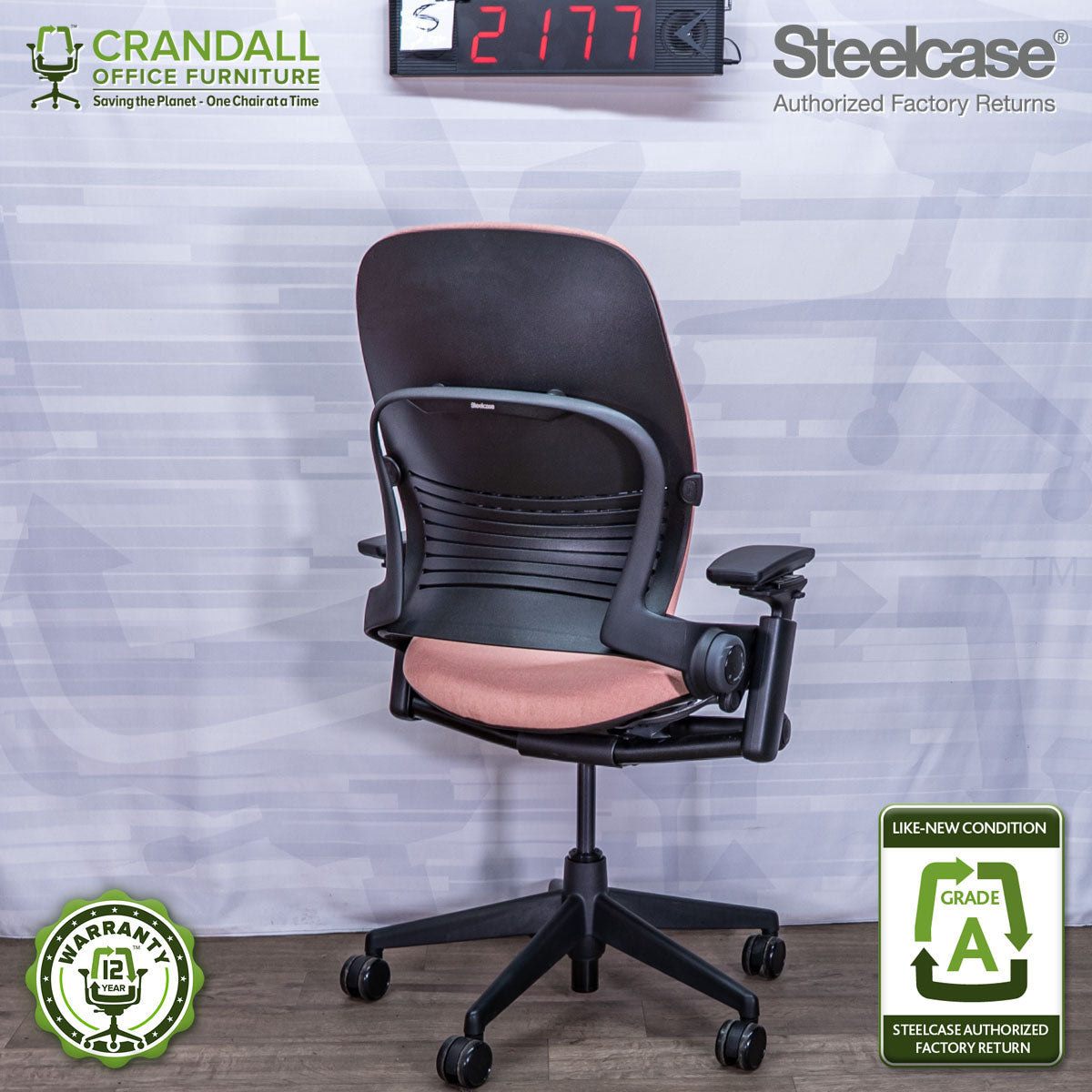 S-2177 - Steelcase V2 Leap - Grade A