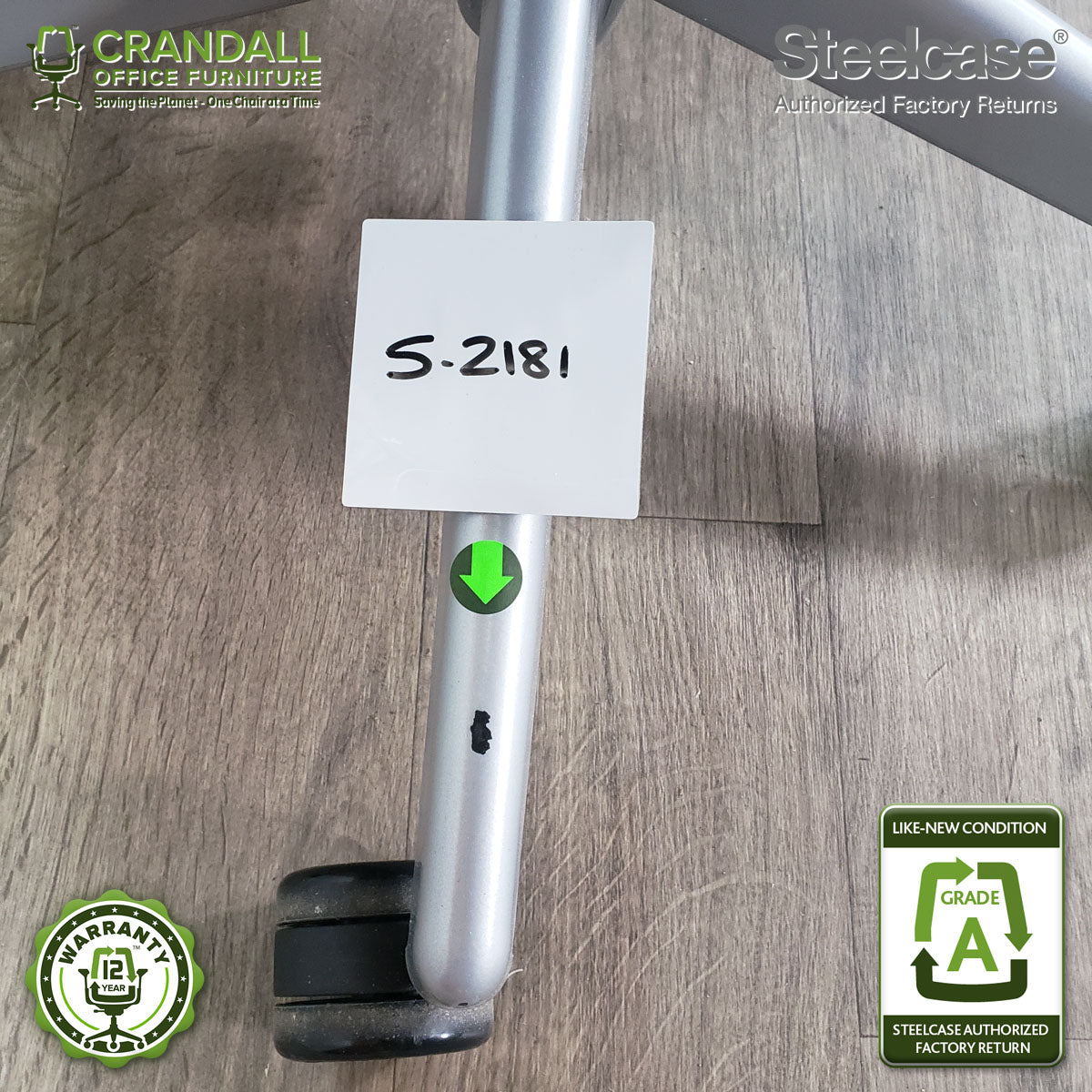 S-2181 - Steelcase V2 Leap - Grade B