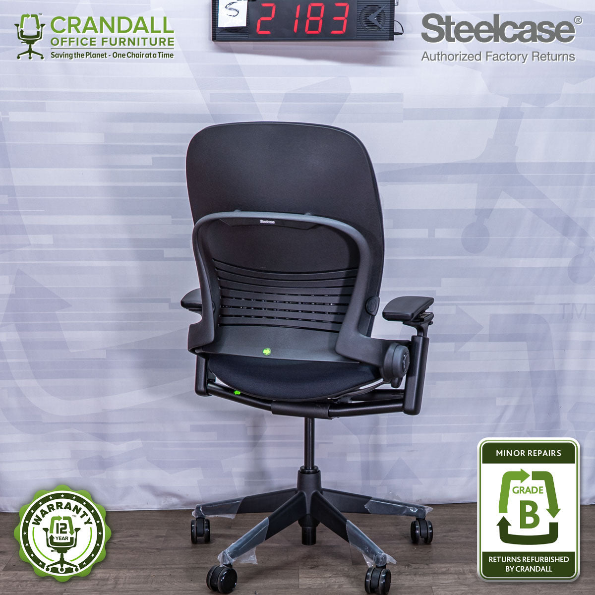 S-2183 - Steelcase V2 Leap - Grade B
