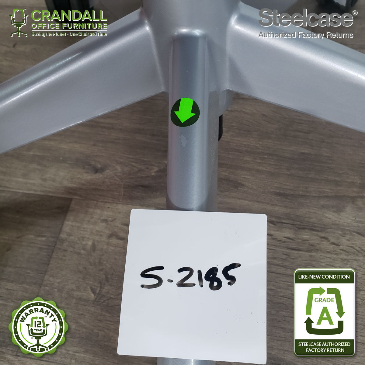 S-2185 - Steelcase V2 Leap - Grade B