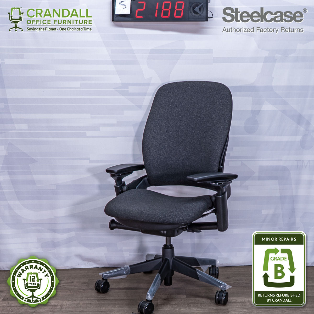 S-2188 - Steelcase V2 Leap - Grade B