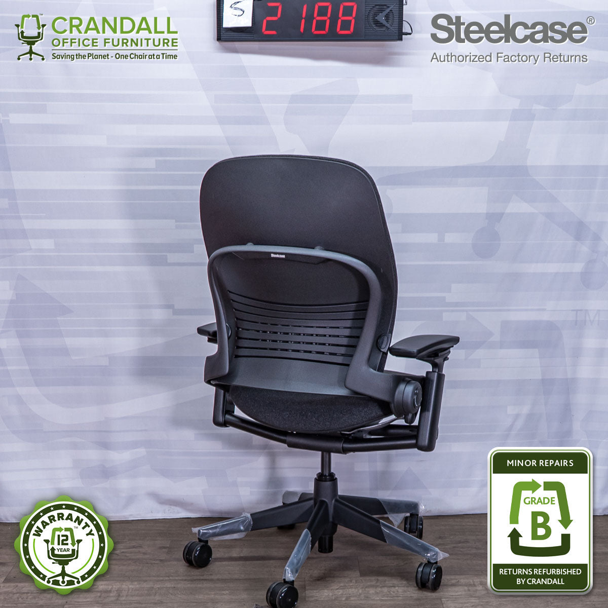 S-2188 - Steelcase V2 Leap - Grade B
