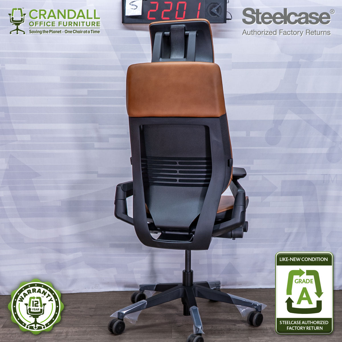 S-2201 - Steelcase Gesture with Headrest - Grade A