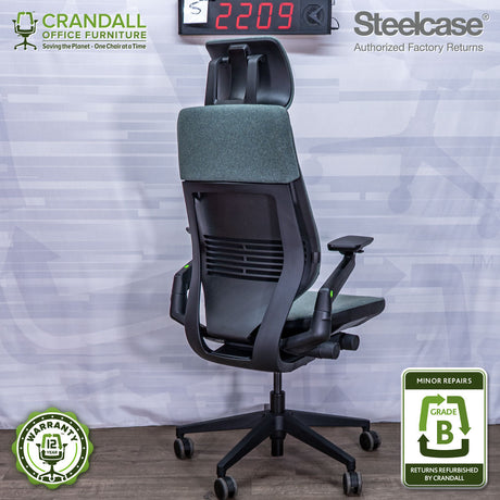 S-2209 - Steelcase Gesture with Headrest - Grade B