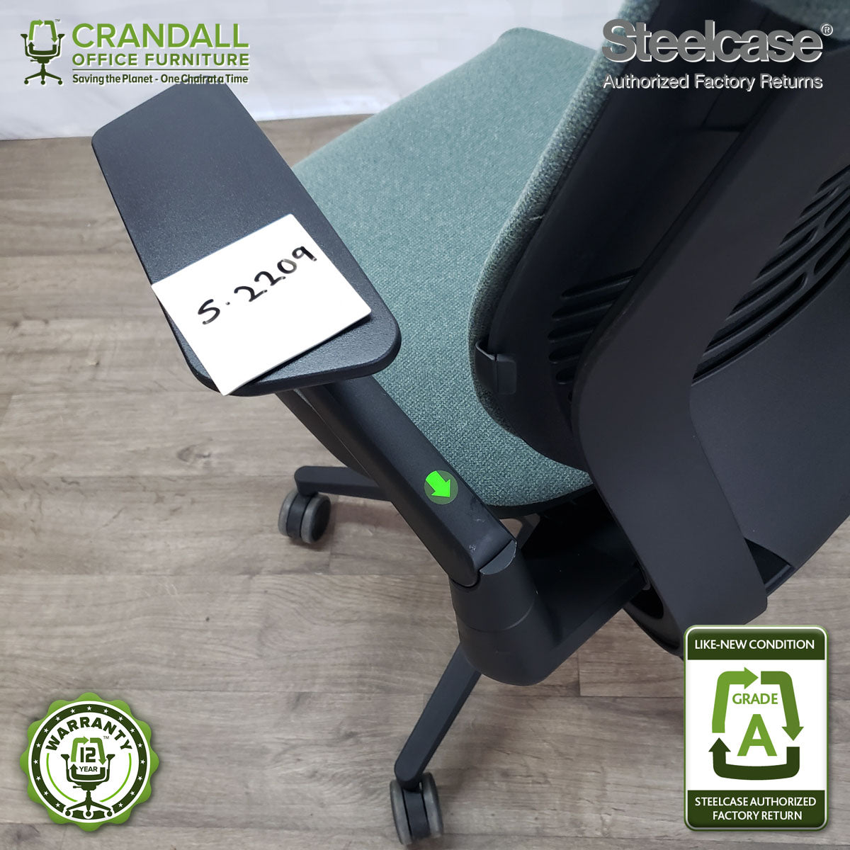 S-2209 - Steelcase Gesture with Headrest - Grade B