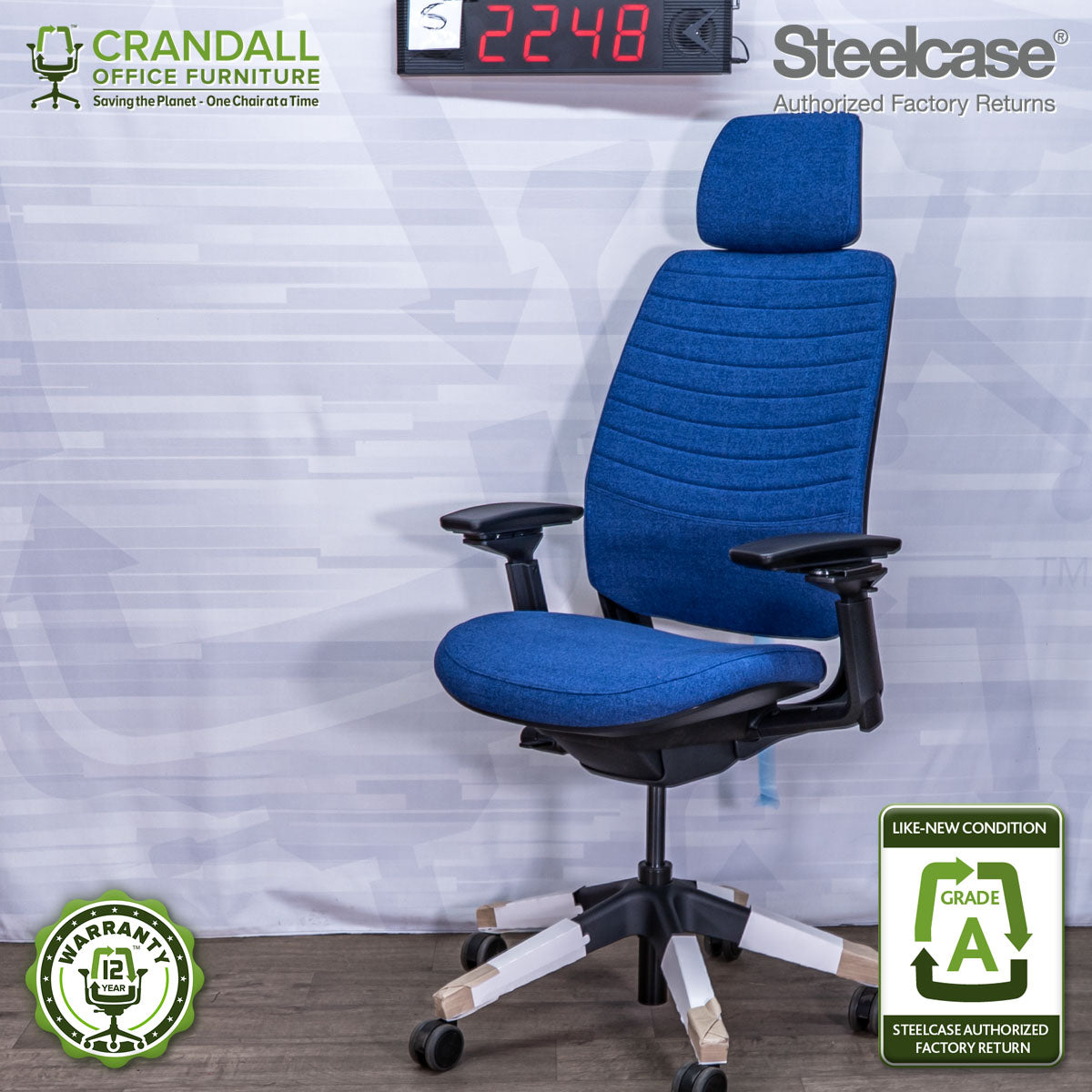 S-2248 - Steelcase Series 2 with Headrest - Grade A