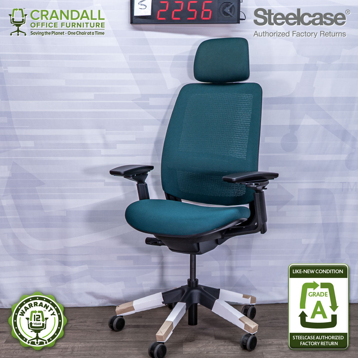 S-2256 - Steelcase Series 2 with Headrest - Grade A