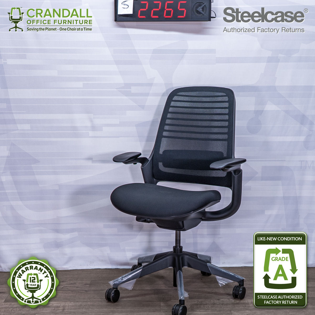 CRASH GATE LAND OFFICE CHAIR  廃盤品　flymee Steelcase Authorized Factory Return Think Chairs – Crandall