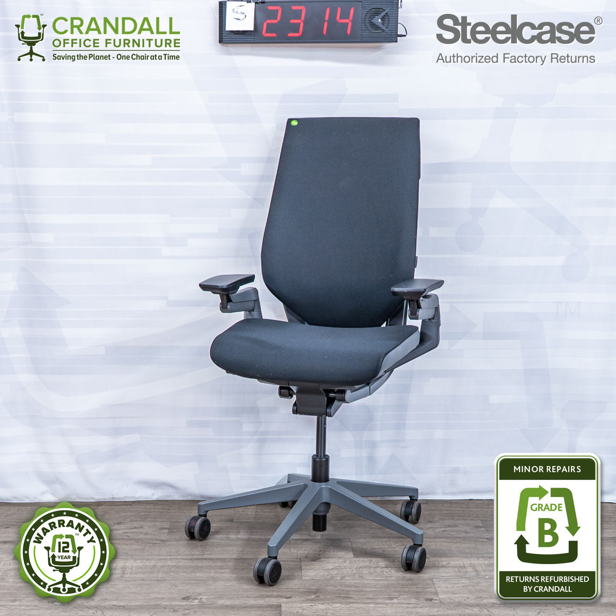 S-2314 - Steelcase Gesture - Grade B – Crandall Office Furniture