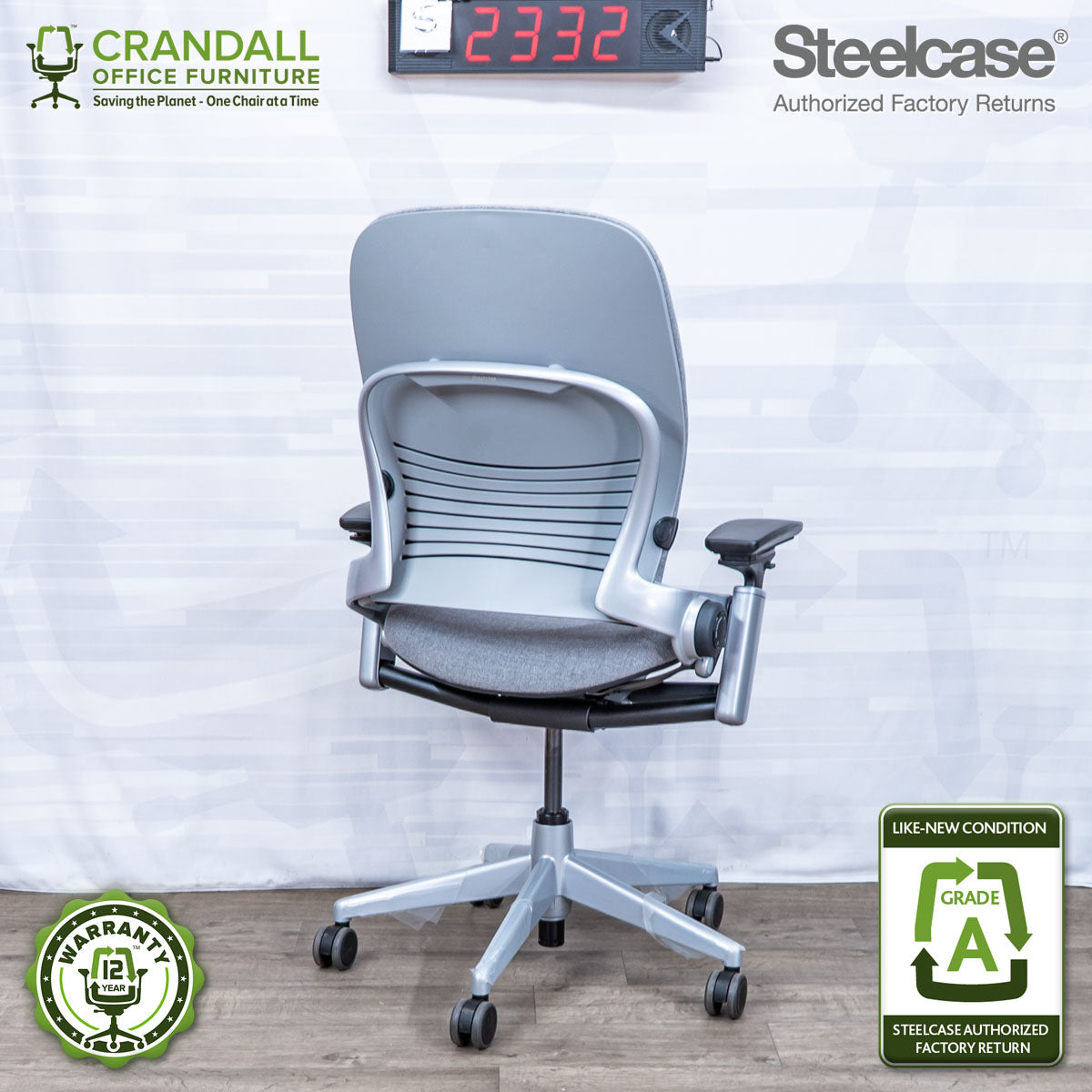 S-2332 - Steelcase V2 Leap - Grade A