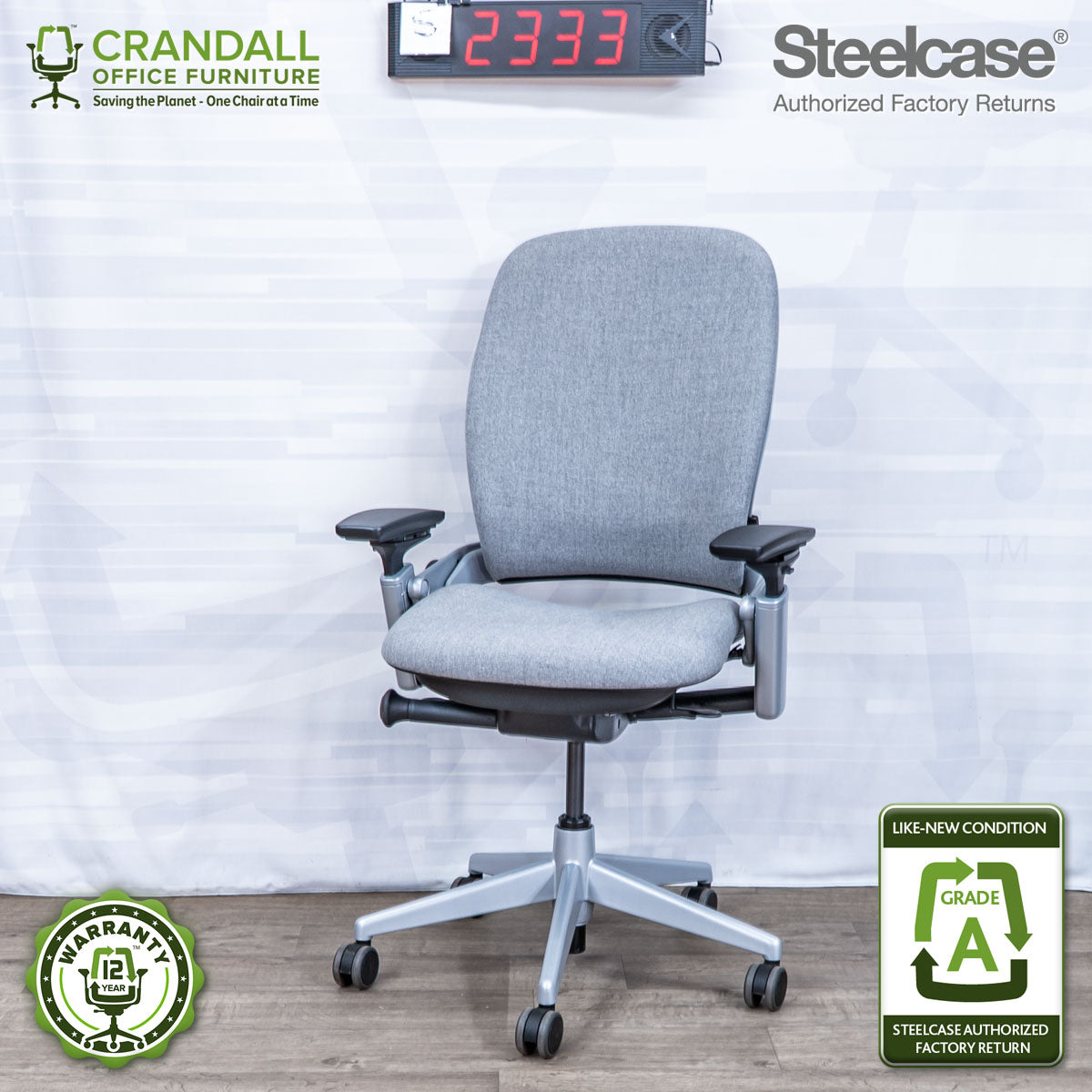S-2333 - Steelcase V2 Leap - Grade A