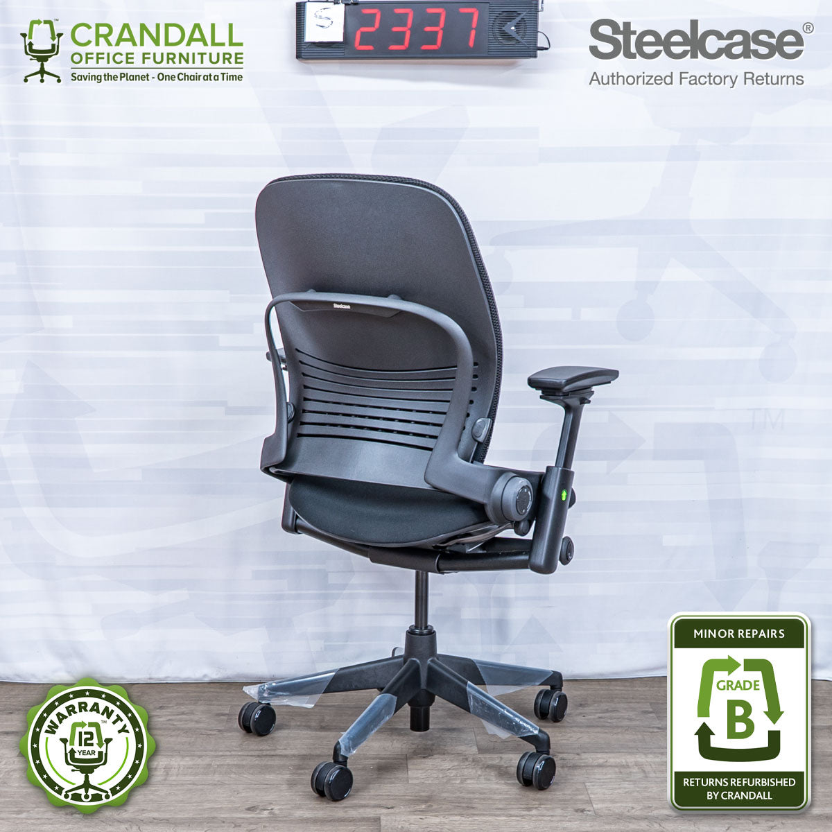 S-2337 - Steelcase V2 Leap - Grade B