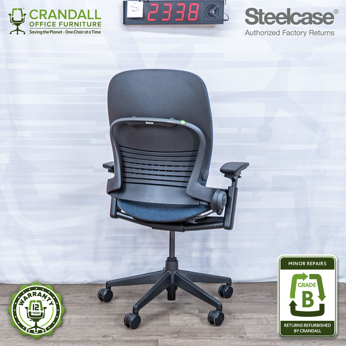 S-2338 - Steelcase V2 Leap - Grade B