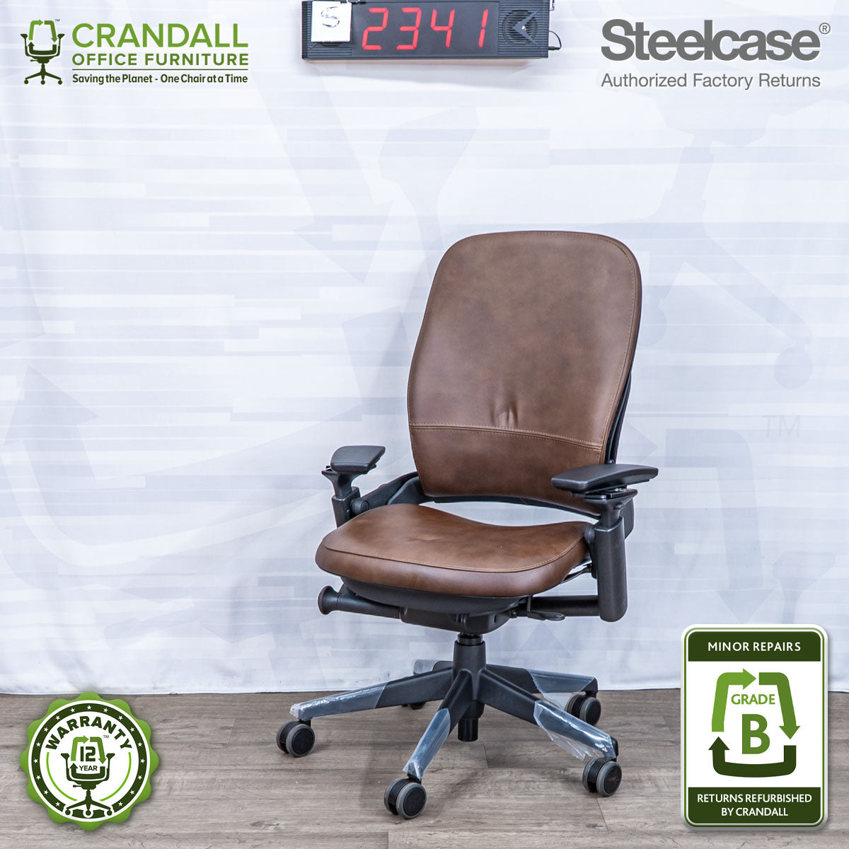 S-2341 - Steelcase V2 Leap - Grade B