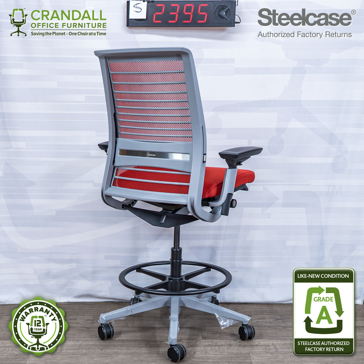 2395 S-2395 - Steelcase V2 Think - Grade A – Crandall Office Furniture