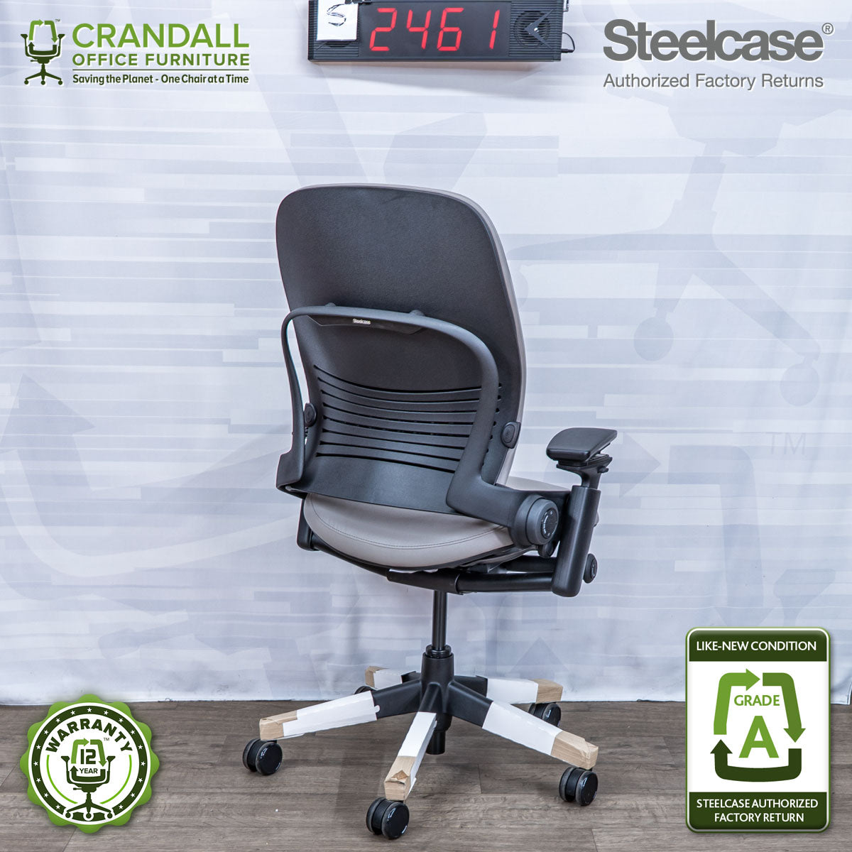 S-2461 - Steelcase V2 Leap - Grade A