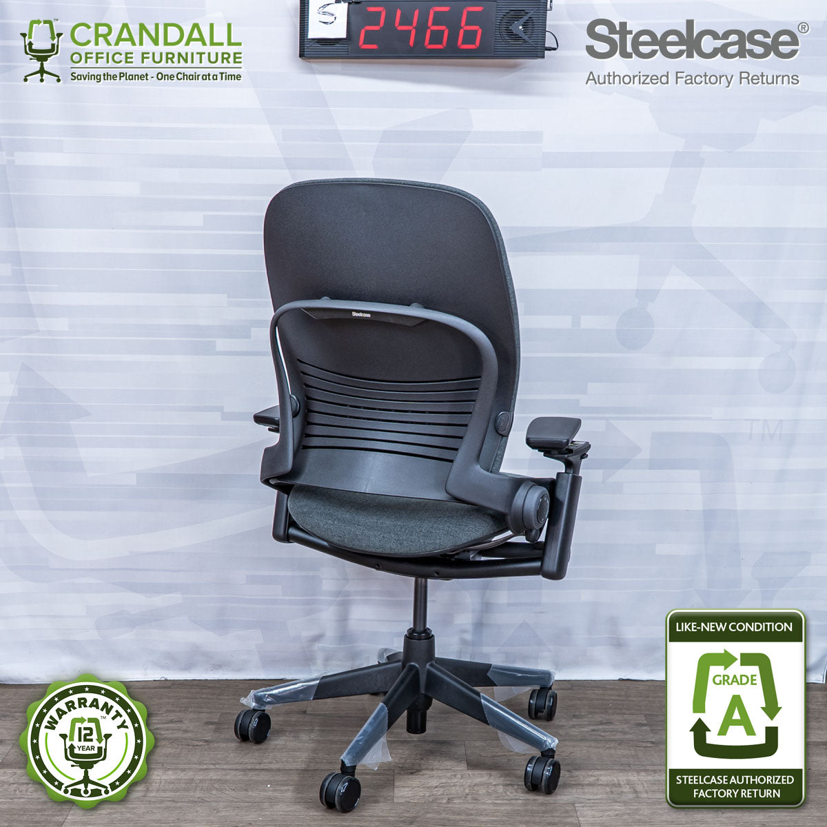 S-2466 - Steelcase V2 Leap - Grade A